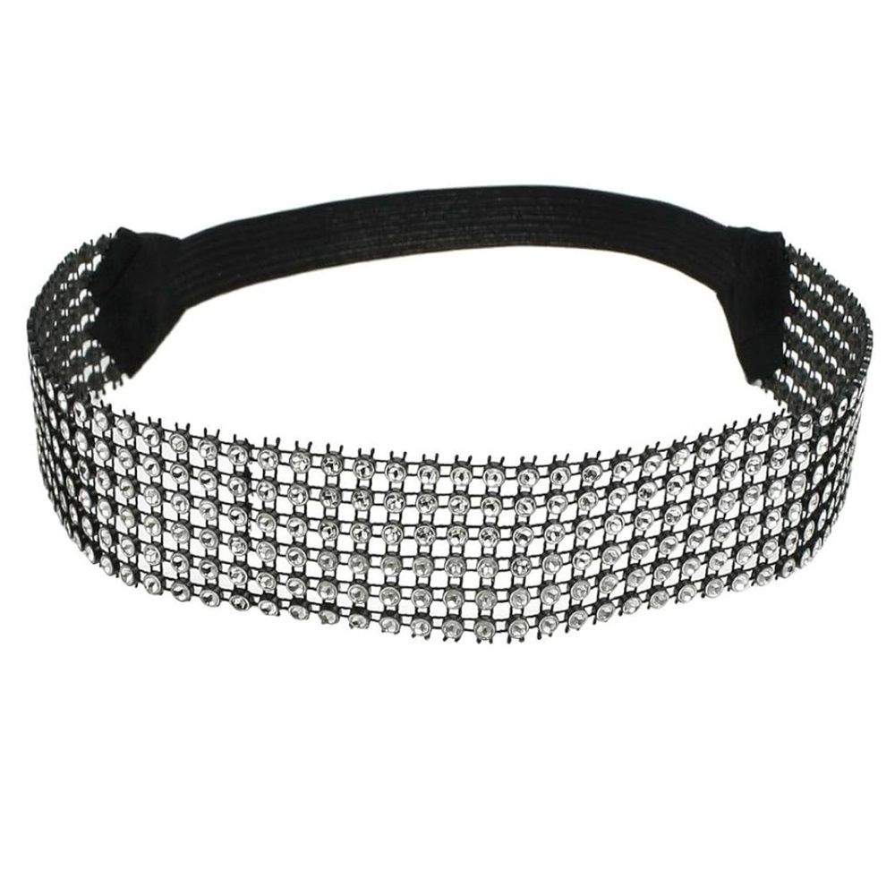Elegant Black and Silver Headband